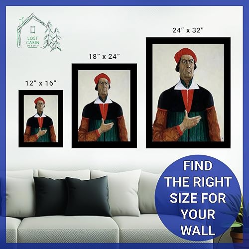 Miniatura 6 de Autorretrato de la cabaña perdida por Kazimir Malevich Impresión en marco biselado negro  Reproducción de pinturas de obras de arte finas  Póster