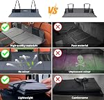 EULANT Foldable Car Back Seat Extender,Car Rear Seat Mattress Extension Plate,Increase Travel Trunk Space and Car Mattress Space for SUV,Trunk,Tesla Model Y/3 and Other