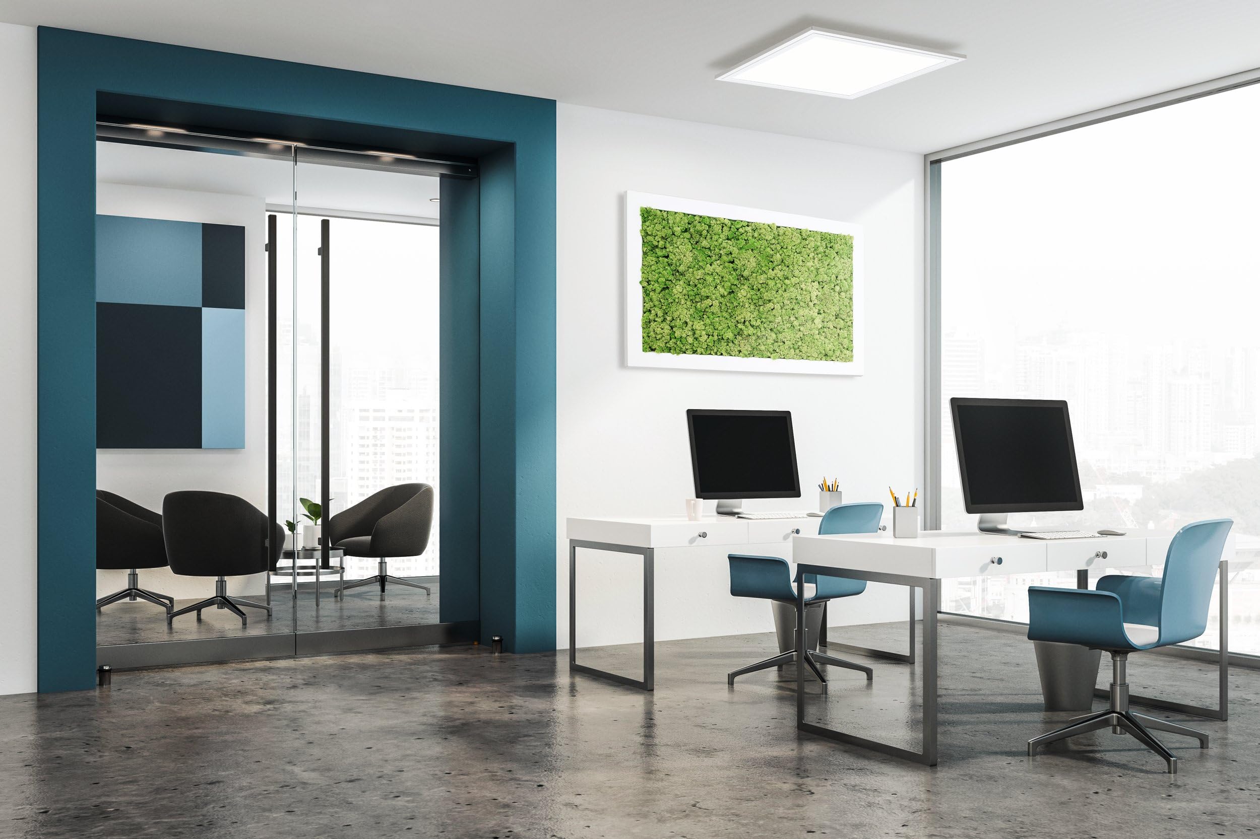 Eglo LED Lampada da soffitto Salobrena 1, 1 fiamma, Materiale: Alluminio e plastica, Colore: Bianco, Dimensioni: 30x30 cm, luce bianca neutra