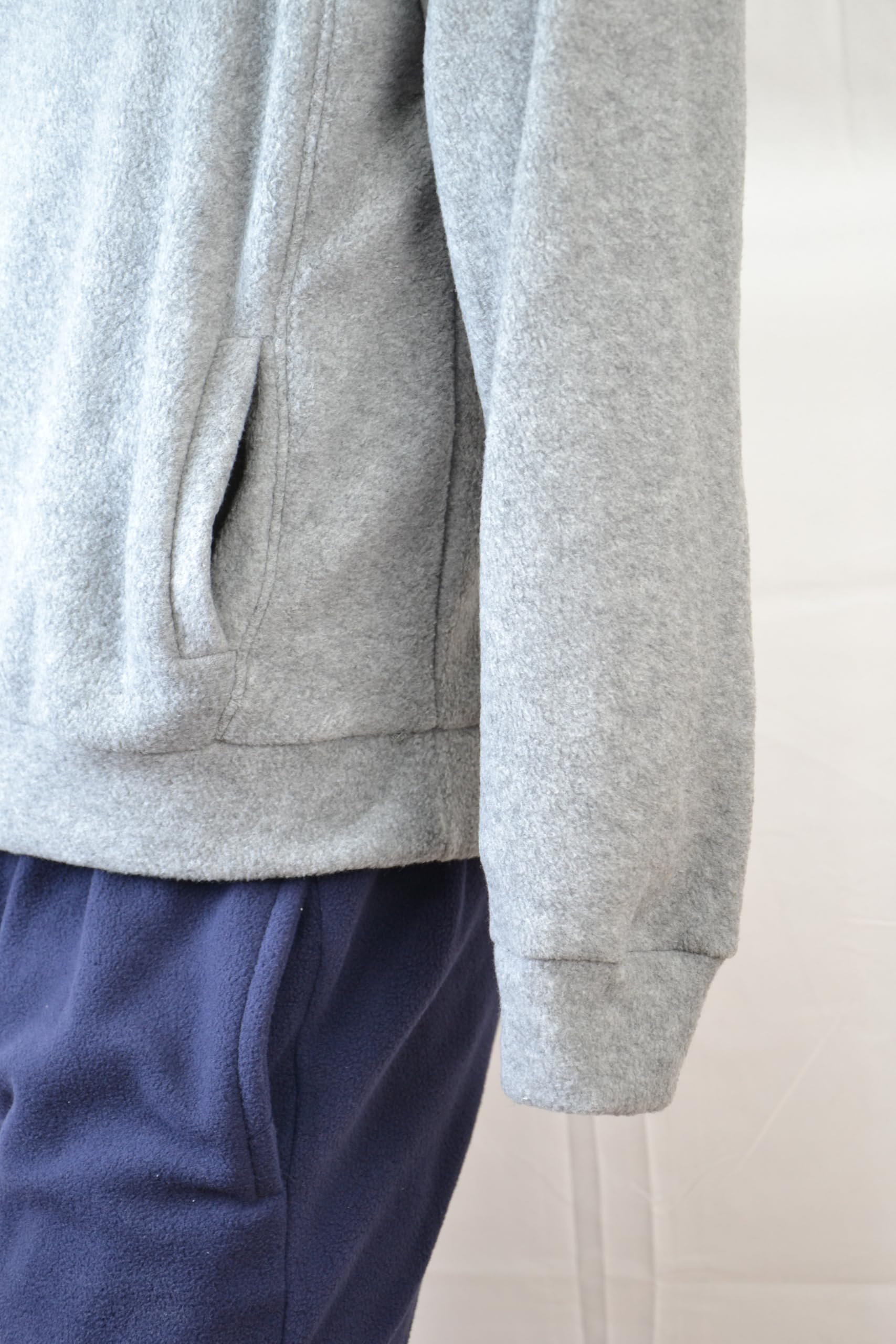 NOTTINGHAM Pijama de hombre de forro polar – Pijama de invierno de microfibra polar polar top térmico cálido muy suave, 219 Gray, M