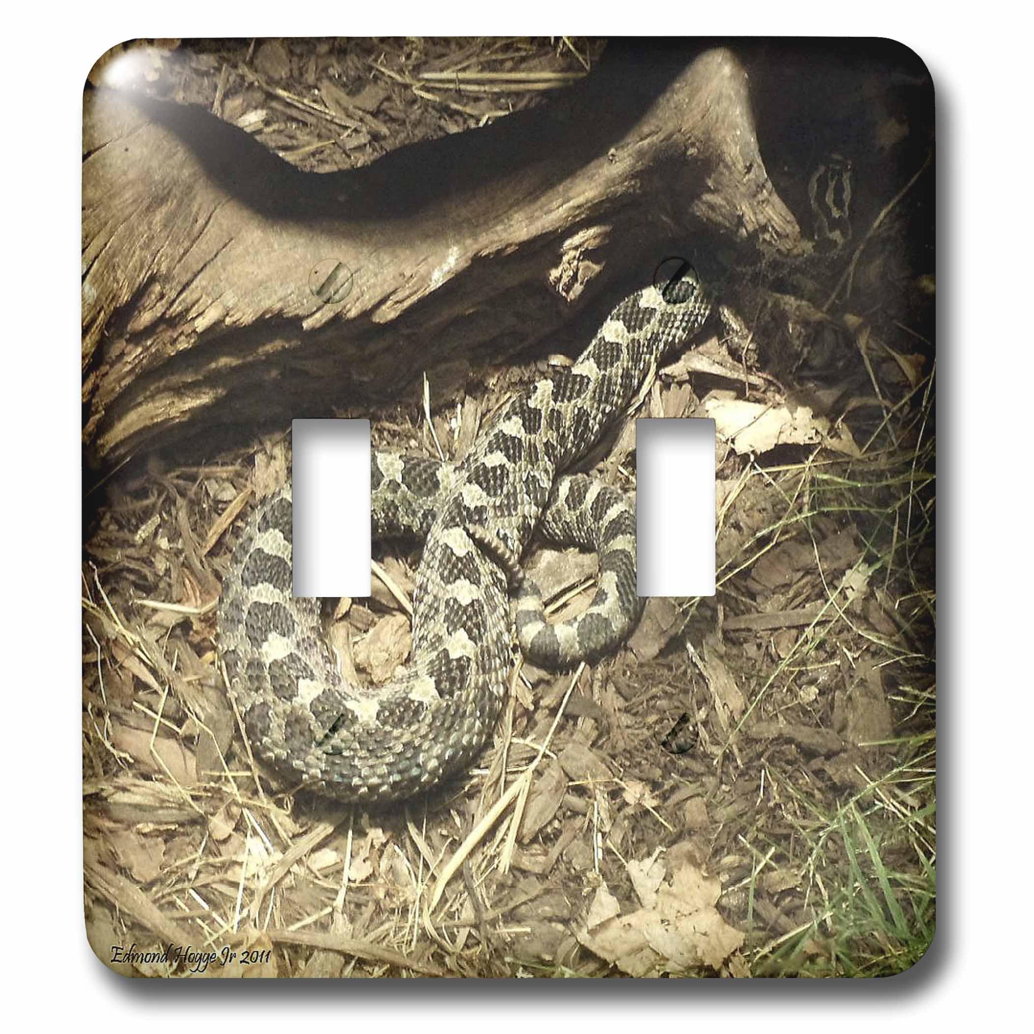 Interrupteur à bascule imprimé serpent Eastern Massasauga 3dRose lsp_34529_2 durable et lavable
