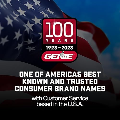 Miniatura 10 de Genie Abridor de puerta de garaje con transmisión por cadena 550, abridor de cadena resistente, modelo 2035-TKO