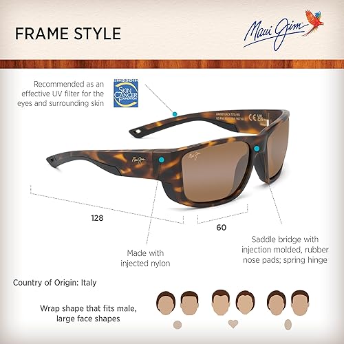 Miniatura 6 de Maui Jim Gafas de sol rectangulares Amberjack