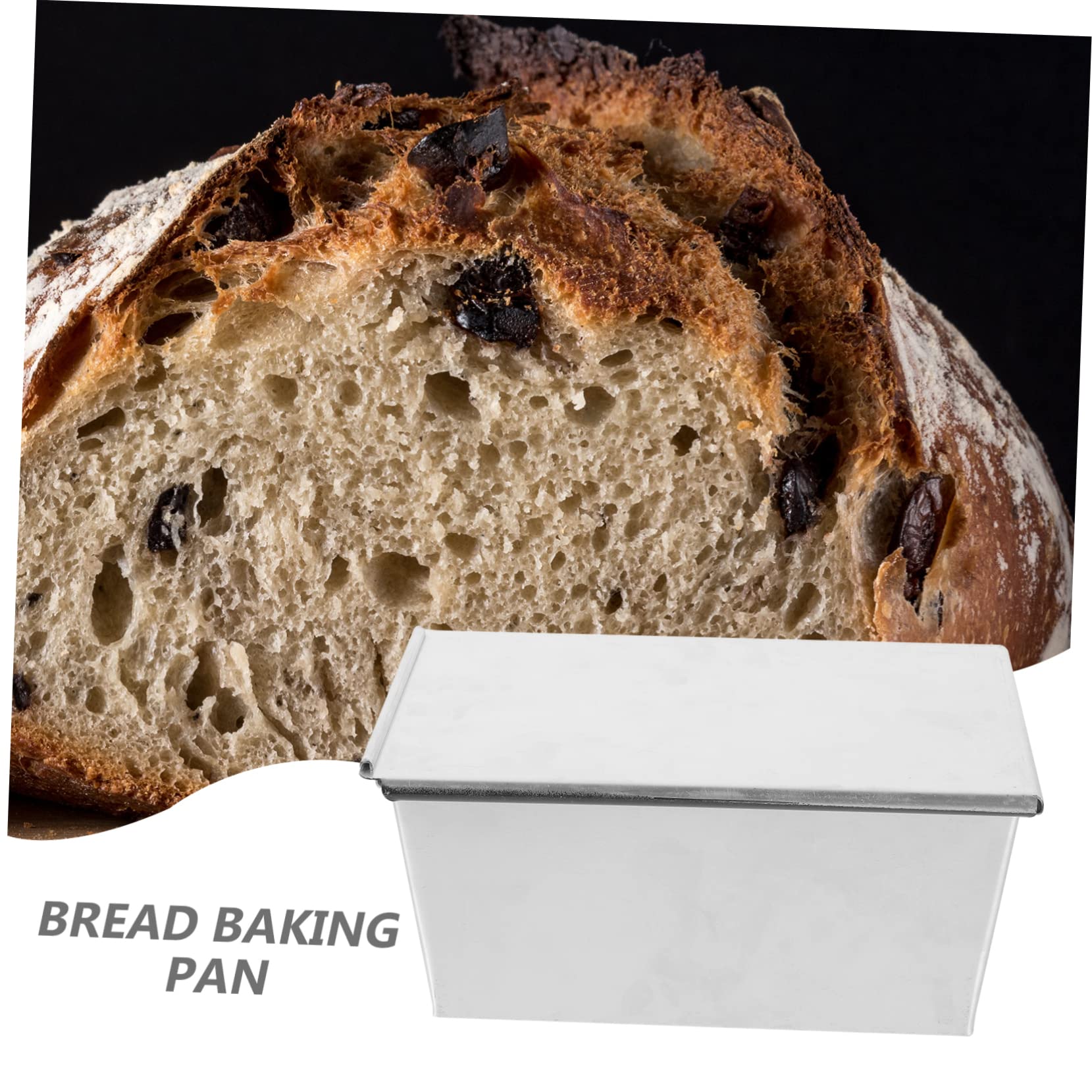 Toastpfanne mit Deckel, Aluminiumlegierung, Silber, Große Kapazität