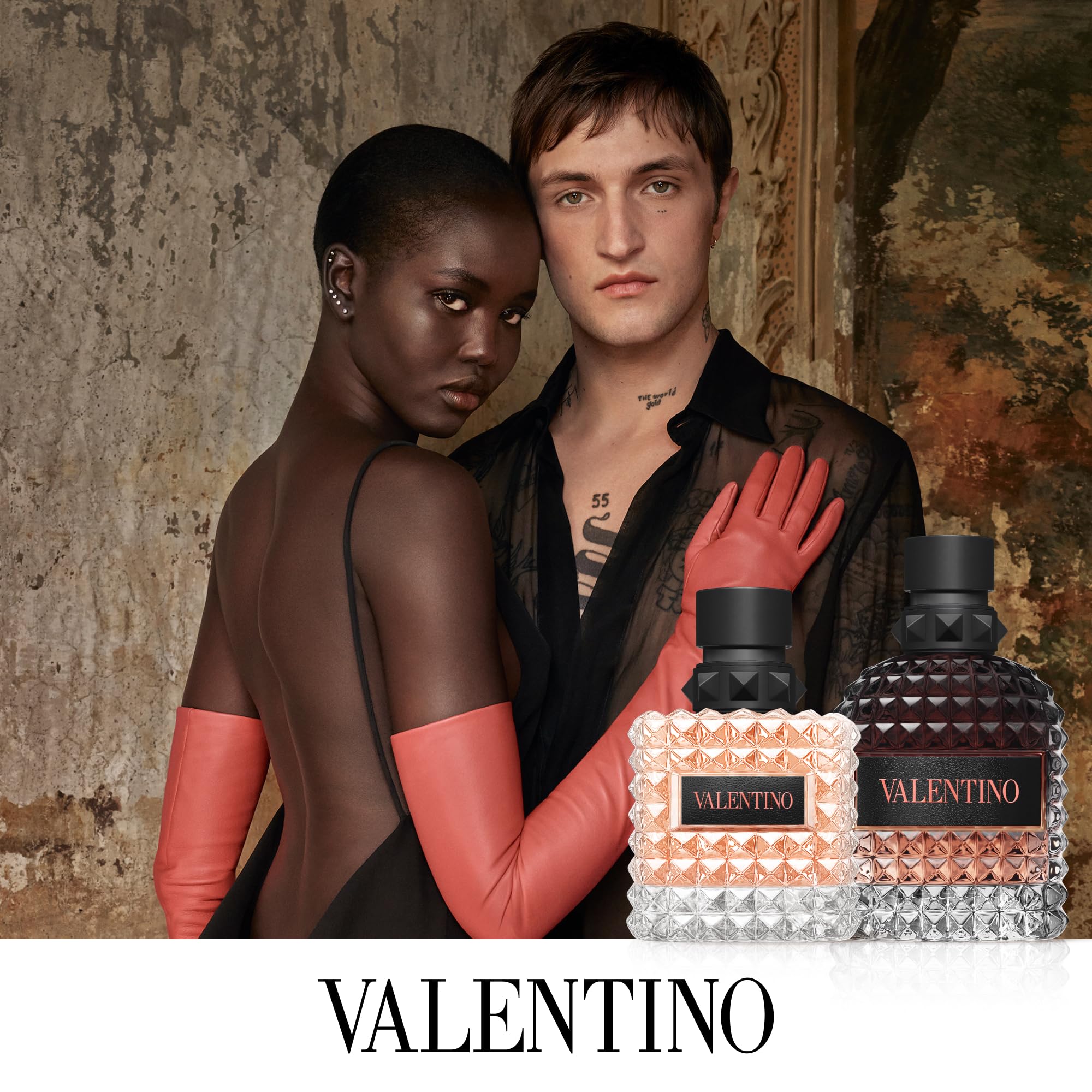 Valentino Uomo Born In Roma, eau de toilette dalla freschezza leggera, perfetta per chi preferisce note leggere e fresche, flacone da 100 ml pensato per accompagnare i gesti di benessere di ogni giorn