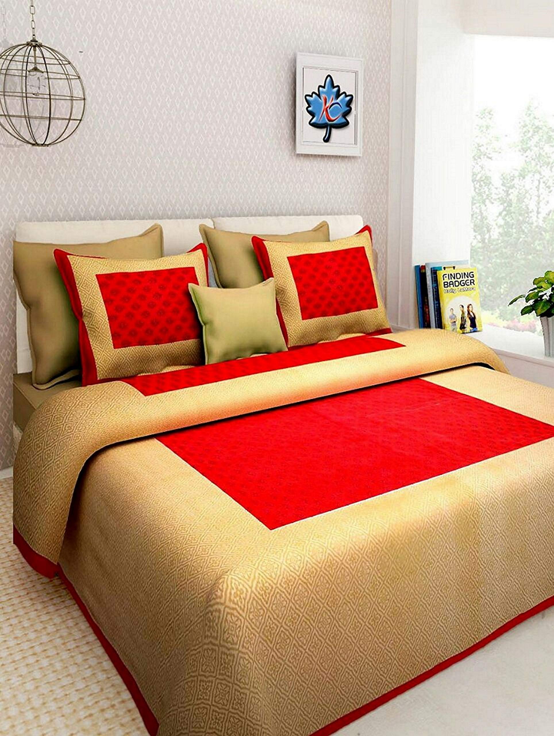 Couvre-lit Jaipuri en coton invitation au voyage avec imprimé Sanganeri