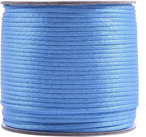 Vista 53 de KONMAY - Cuerda de nailon para hacer manualidades tipo bisutería, macramé o crochet, joyería, nudos chinos, Kumihimo, disponible en varios tamaños