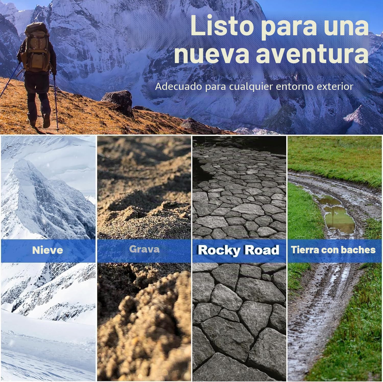 aiGear 5 Tubo Bastones de Senderismo Ajustable CNC Aluminio | Ligero y Resistente Palos Senderismo, Bastoncini con Bolsa de Almacenamiento, para Camping Montañismo Mochila Alpinismo Trail