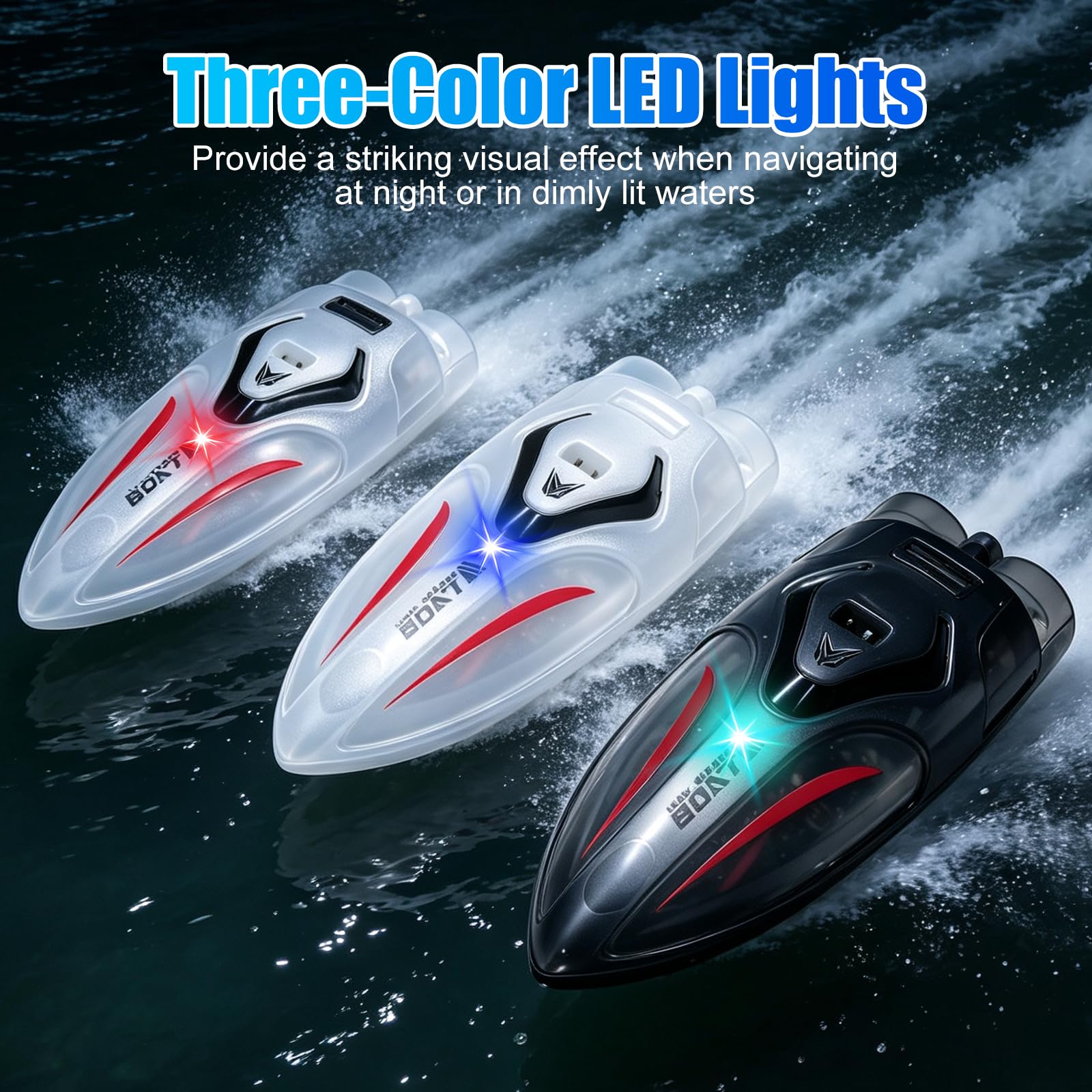 RC Stunt Barca,2 Pezzi Mini Barche Telecomandate con Piscina Gonfiabile | Funzione di rotazione automatica,Spegnimento automatico non appena esce dall’acqua,Adatto per vasche da bagno,piscine,laghi