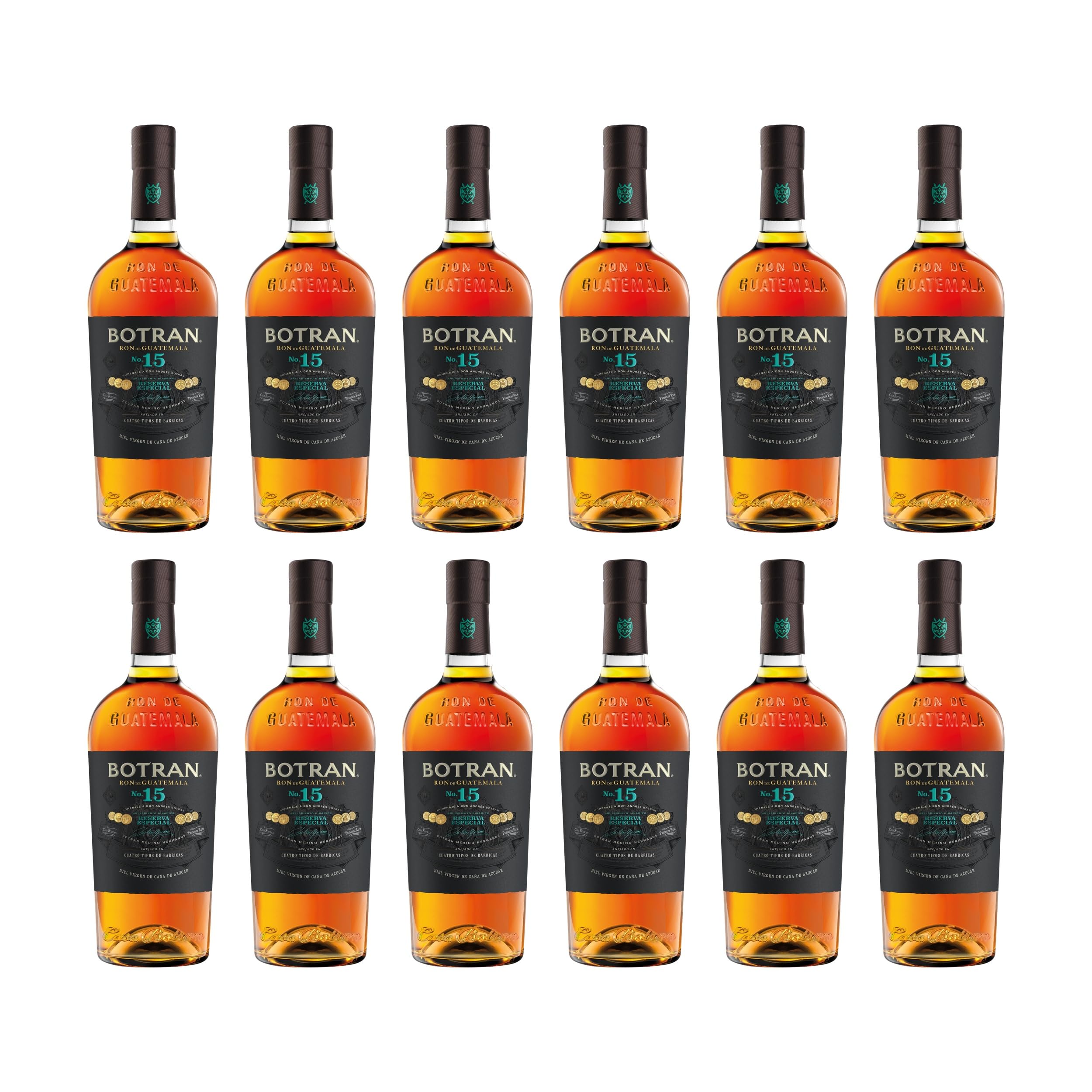 Botran Ron Botran Reserva Rum mild Guatemala inkl. FeinWert E-Book (12 x 0.7 l)