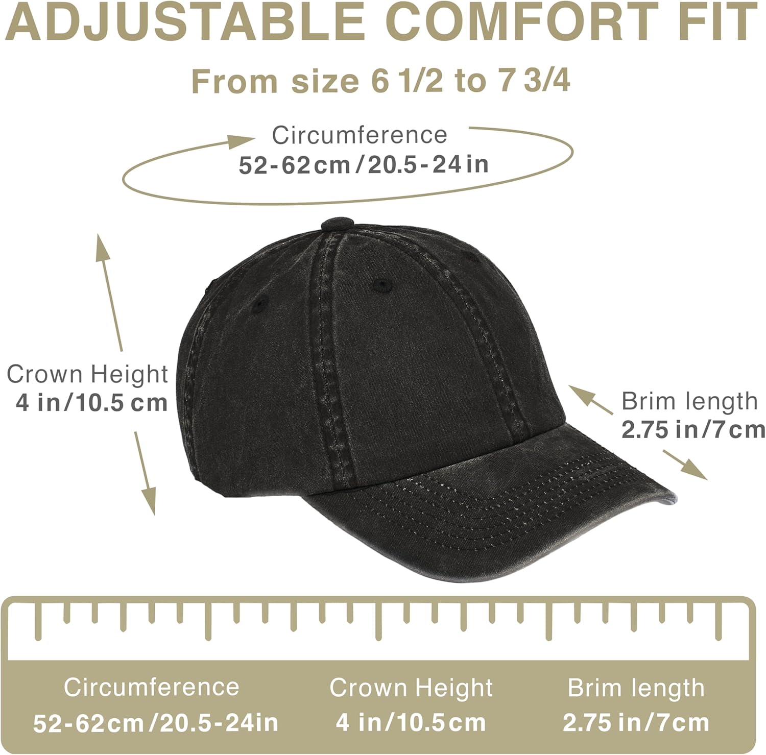 Elidan NY Dad Hat New York EST.1625 Cotton Cap, Adjust Buckle Strap, Unstructured Low-Profile NY Baseball Cap for Men & Women - Image 5