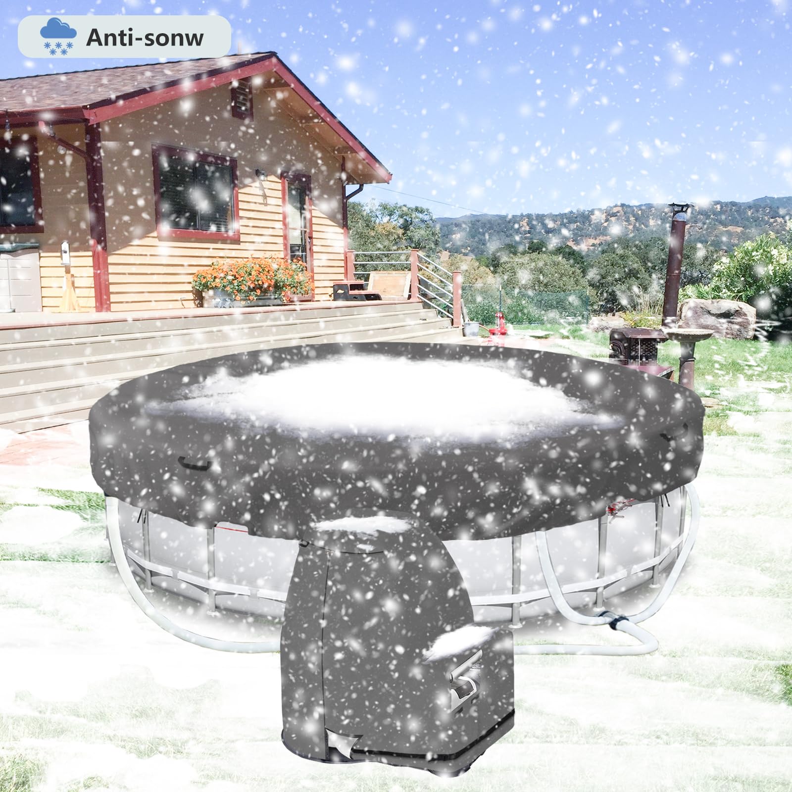 Capa Isolante Para Bomba De Hidromassagem Okcool - 3 Camadas, Impermeável, Proteção Inverno