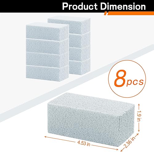 Miniatura 7 de Limpiador de parrilla resistente, ladrillos de limpieza de parrilla, plancha de piedra pómez, eliminación de manchas para barbacoa, piscina,