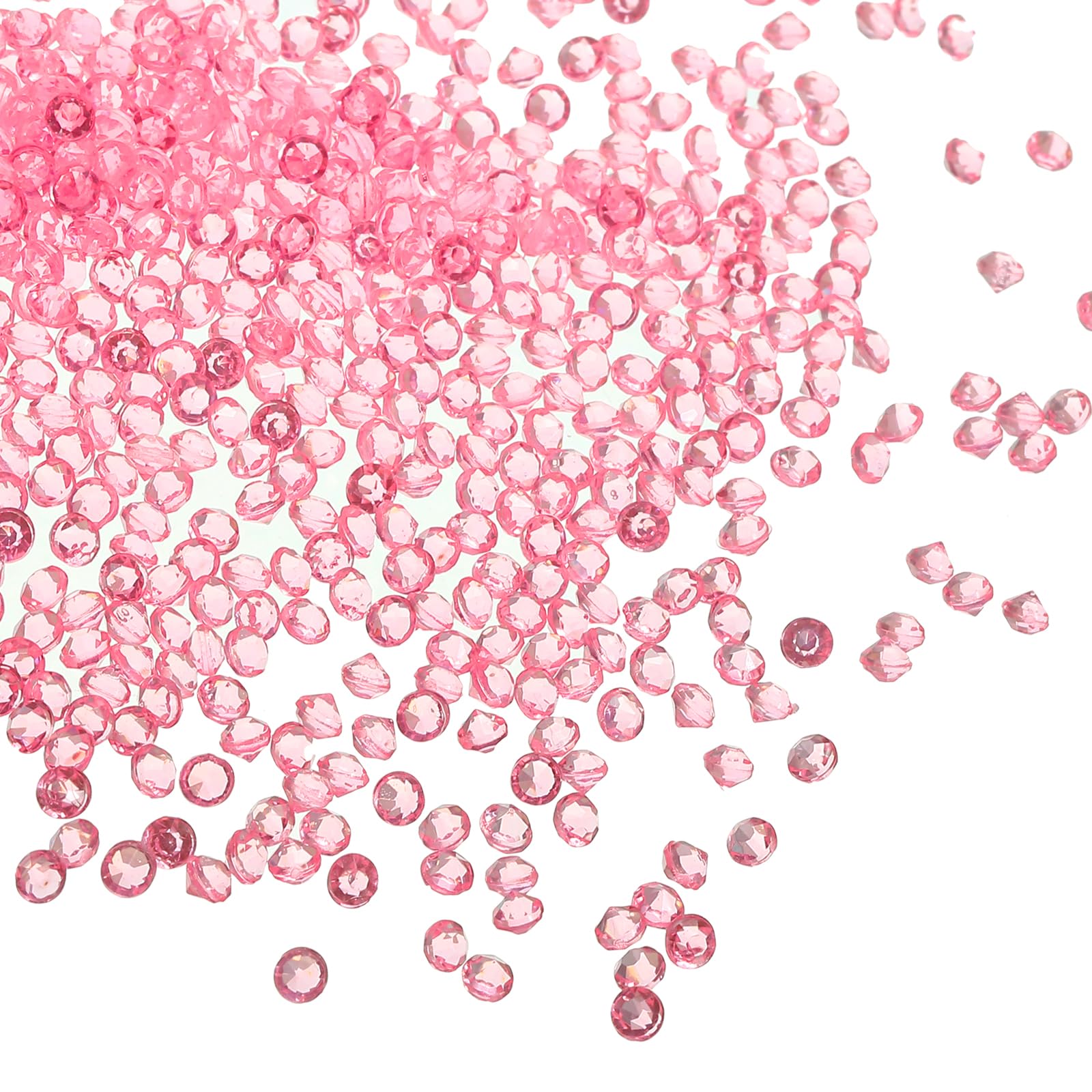PATIKIL 6000Pcs Acrylic Wedding Diamonds 3mm Table Scatter Confetti Crystals Vase Fillers Gems for Table Centerpiece Bridal Shower Party Pink