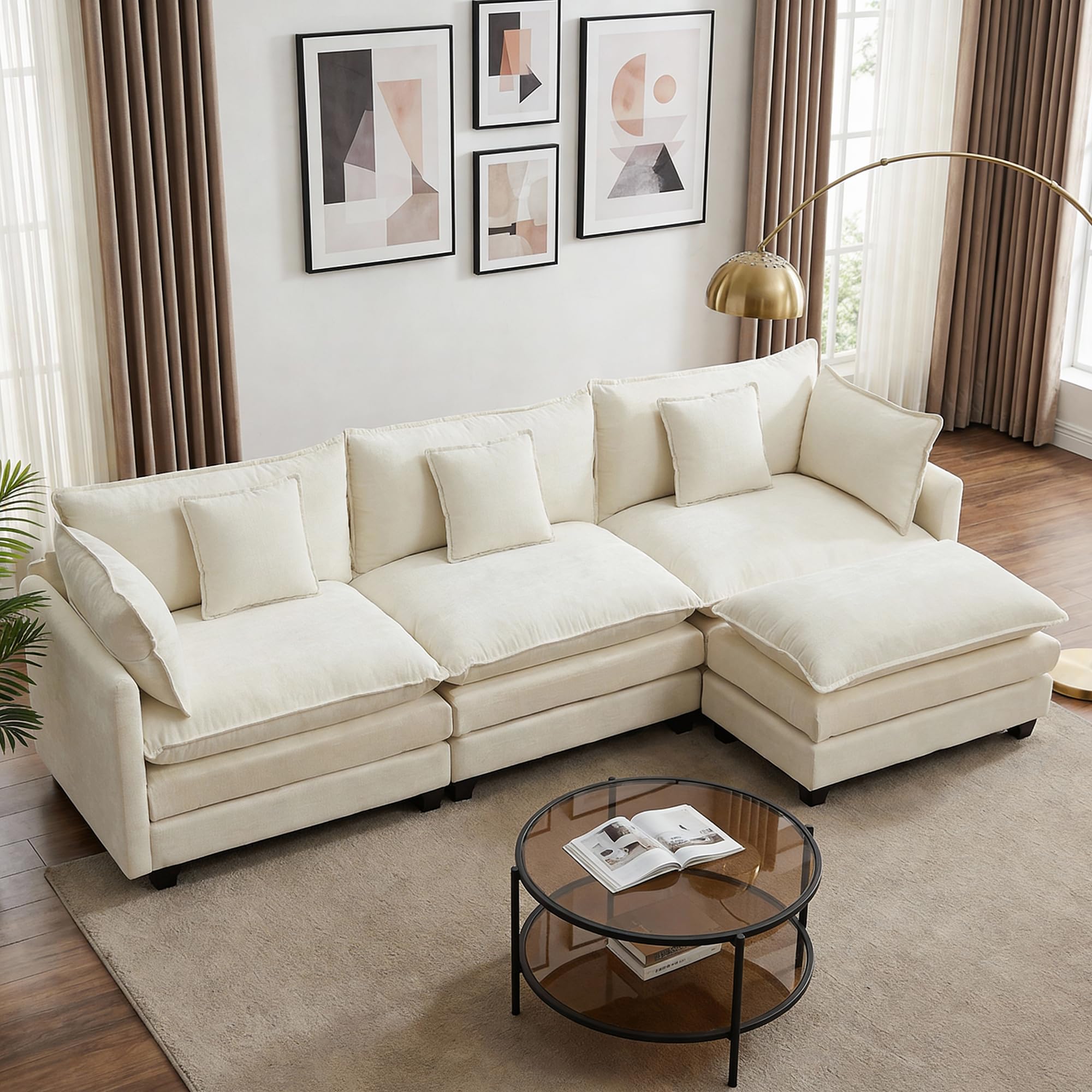OwgeinSet 113 Inch Cloud Sectional