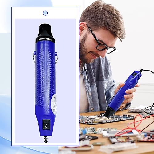 Miniatura 6 de Heat Gun For Crafting, Mini Hot Air Gun For DIY Crafts,Heating Gun,Portable Heat-Gun Tool For Embossing Shrink Wrapping Drying Paint(Blue)