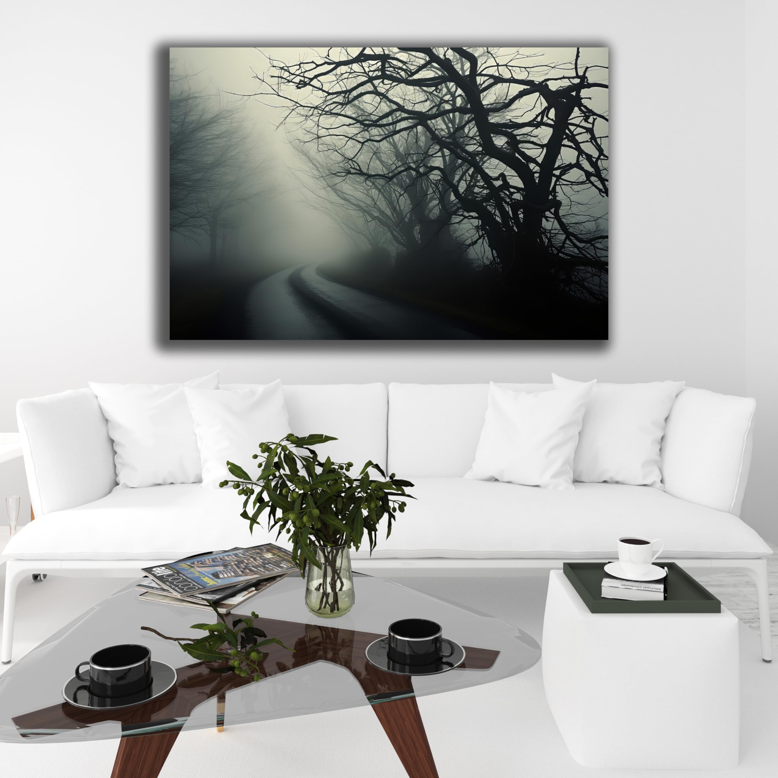 DARO Design Horror-Wandbild | Lost Place WC Motiv | 40x30 Cm Auf HDF-Platte | Grusel-Deko Für Wohnzimmer & Flur