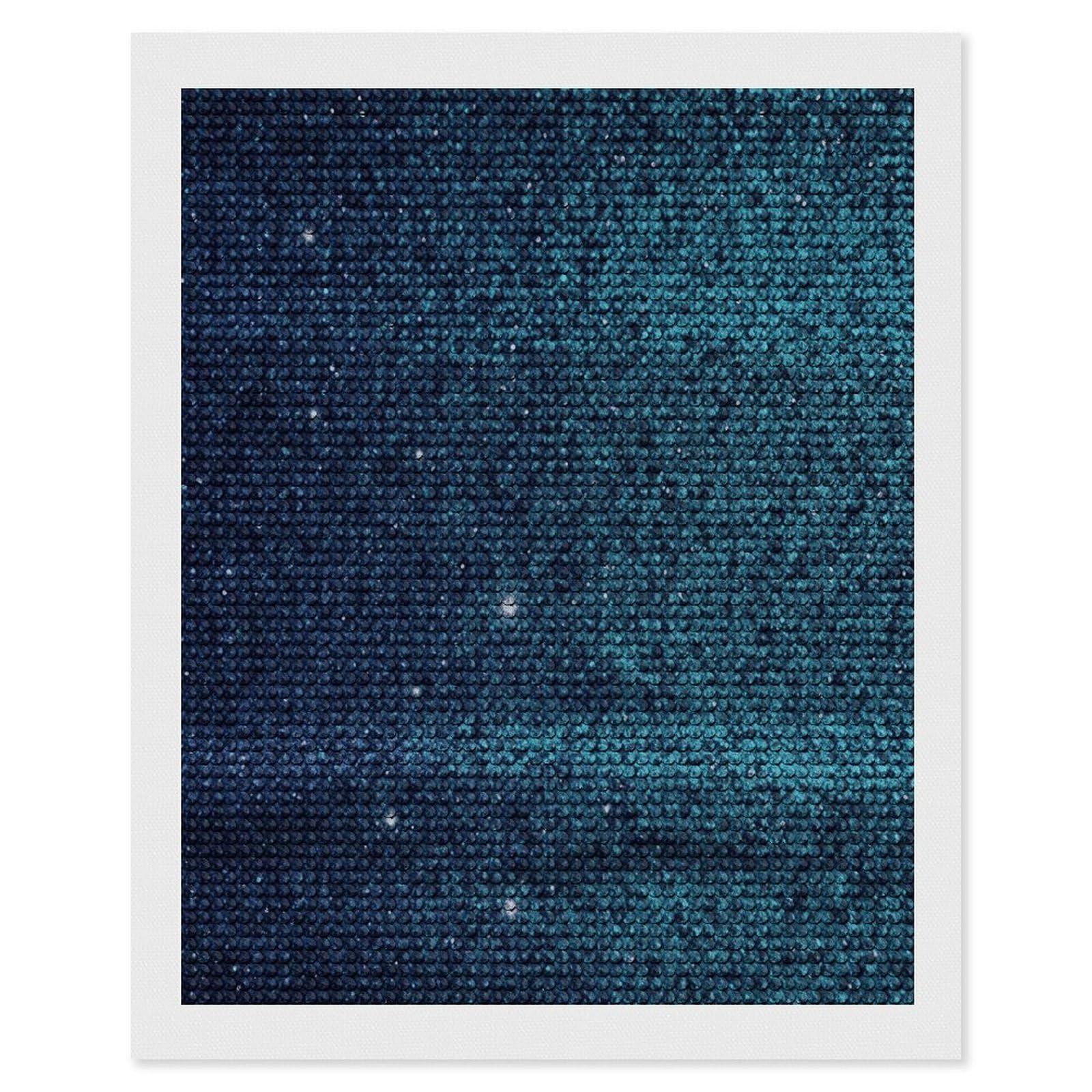 LDGSUPH Teal Glitter Diamond Painting Kits for Adults Paint with Diamond Pictures Art DIY Full Drill Diamond Dots Painting Personalized Diamond Photo for Home Wall Decor Gift 16"x20"