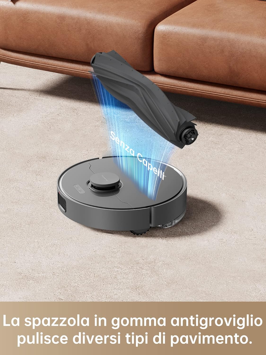 Dreame D10s Robot Aspirapolvere e Lavapavimenti con navigazione LDS, Aspirazione 5.000Pa, Autonomia 280 minuti, Gestione pulizia tramite app su tappeti, moquette, pavimenti duri e altro