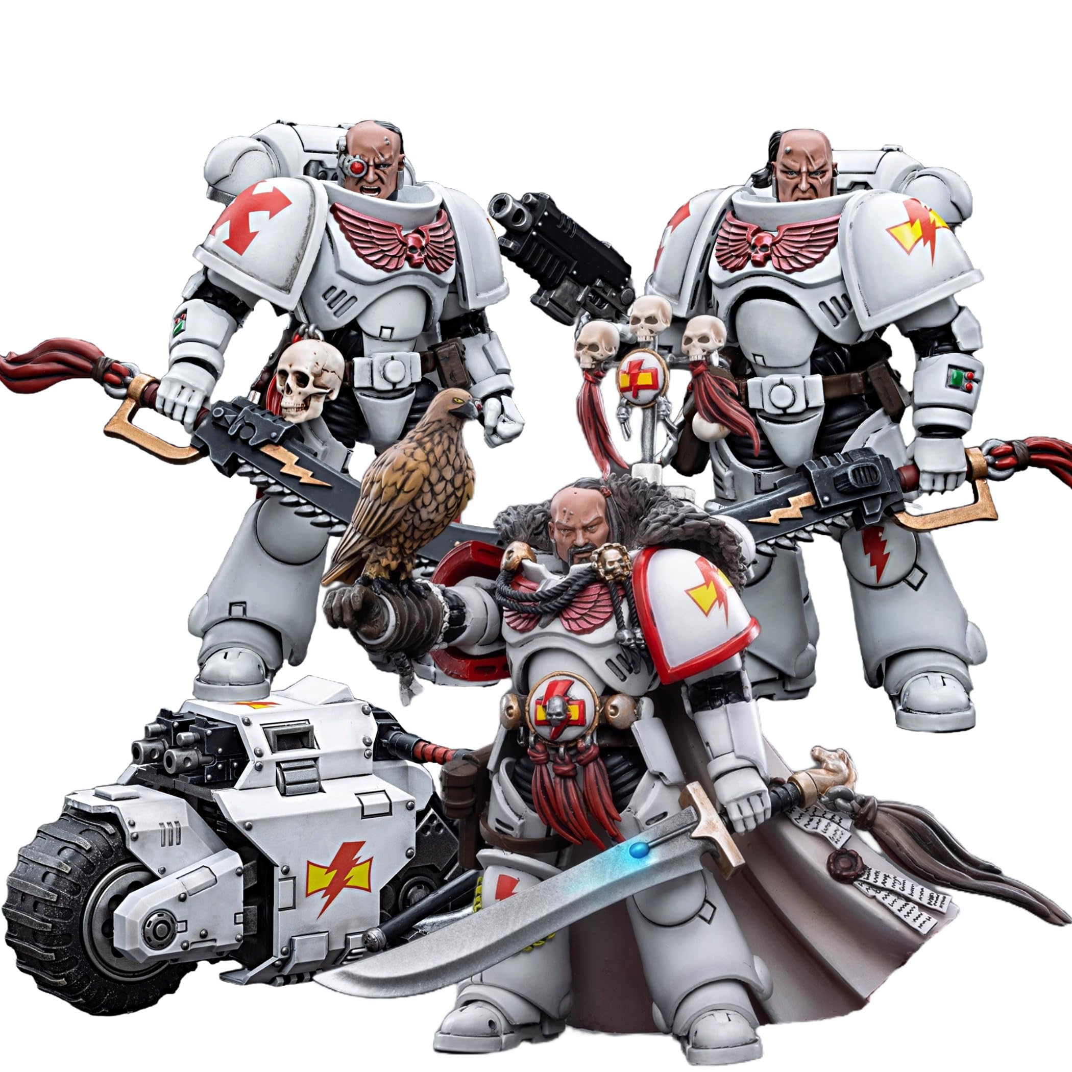 Amazon.com: JOYTOY White Scars Assault Intercessor Warhammer 40K 1