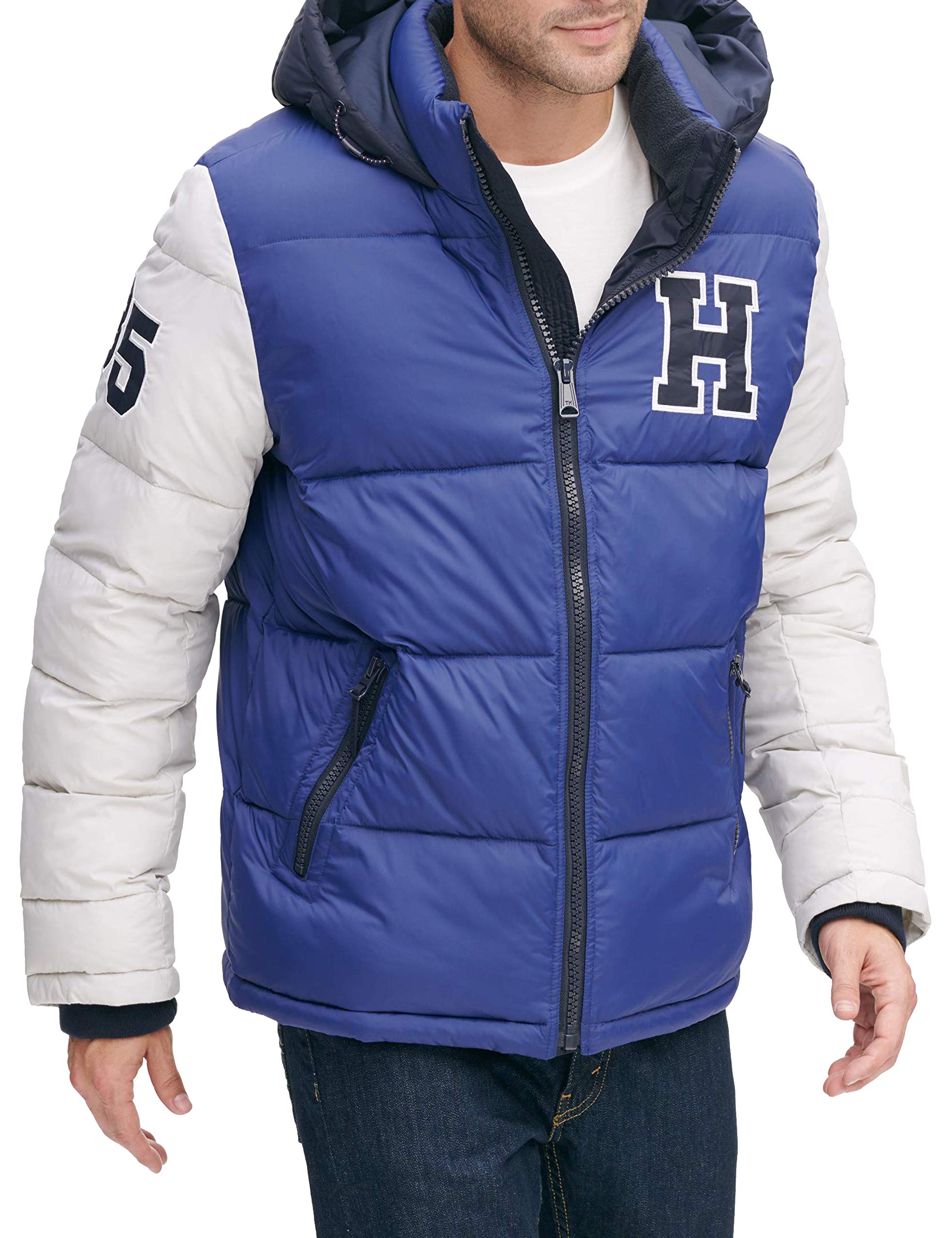Tommy HilfigerMen's Classic Hooded Puffer Jacket (Regular and Big & Tall Sizes) Down Alternative Coat