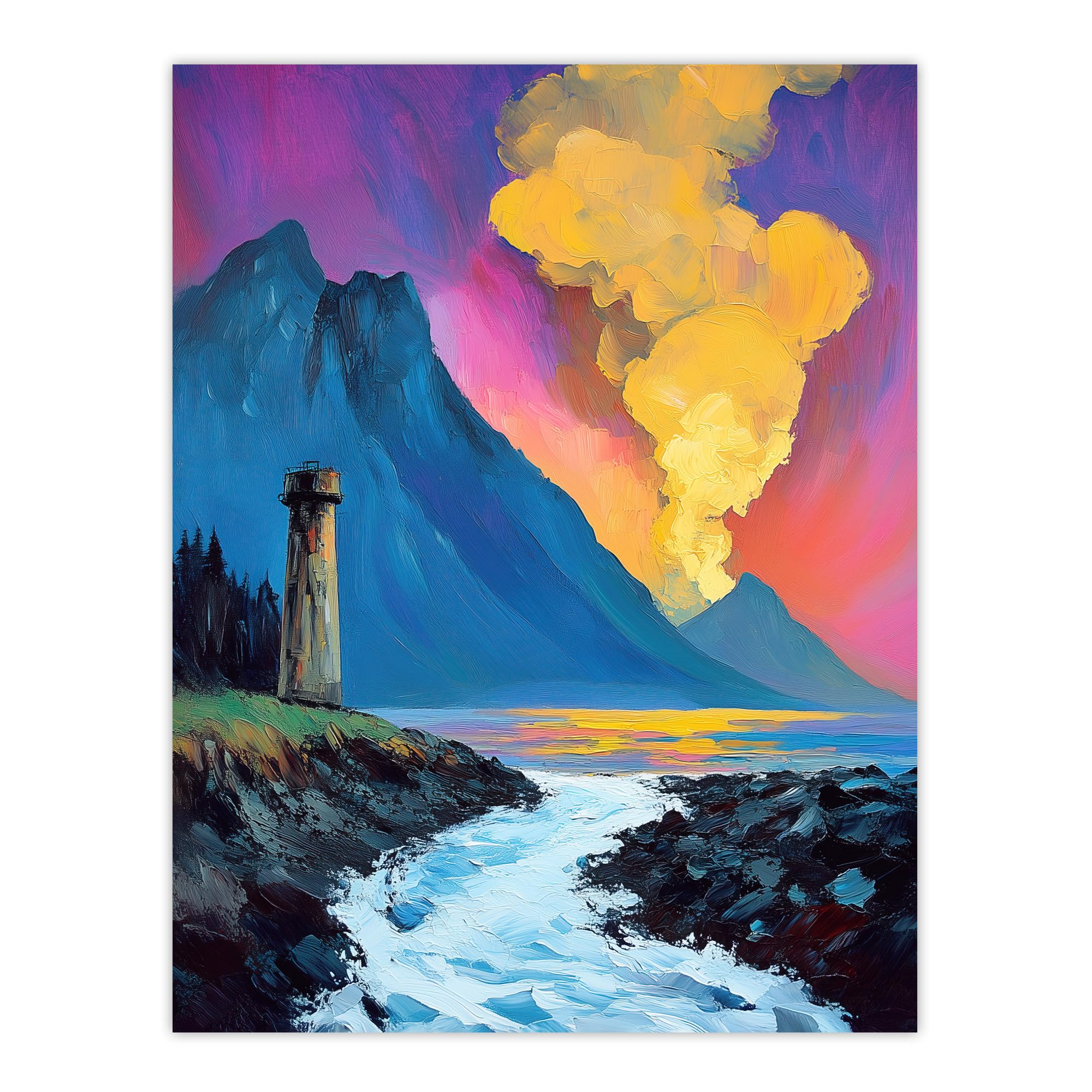 Amazon.com: Artery8 Lighthouse by Volcano Iceland Coastal