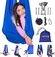 OUTREE Sensory Swing for Kids with 360° Swivel Hanger - Therapy Swing for Autism, ADHD, Sensory Processing & Autistic Children Indoor/Outdoor