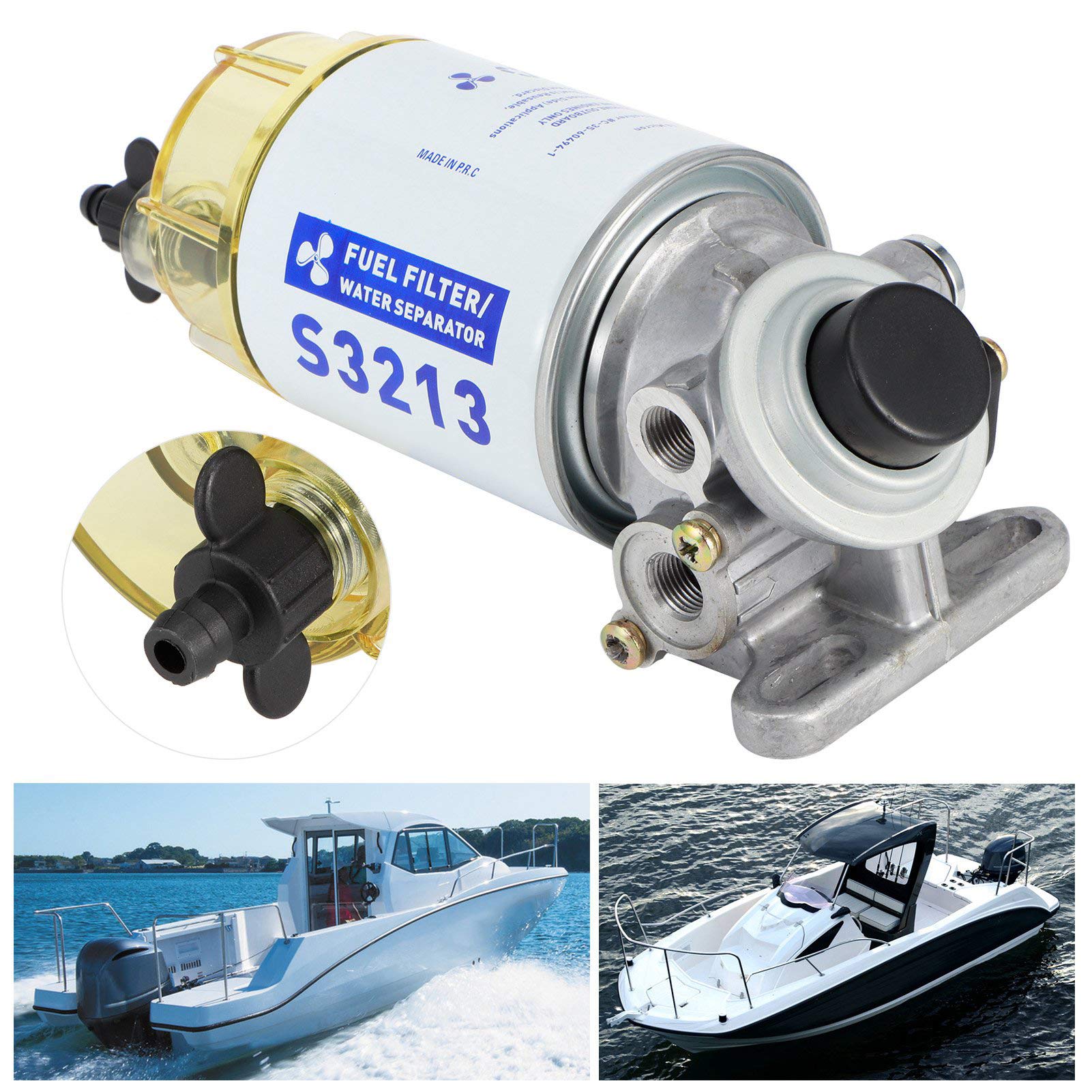 TMISHION Séparateur D'eau Et D'huile Filtre à Essence De Séparateur D