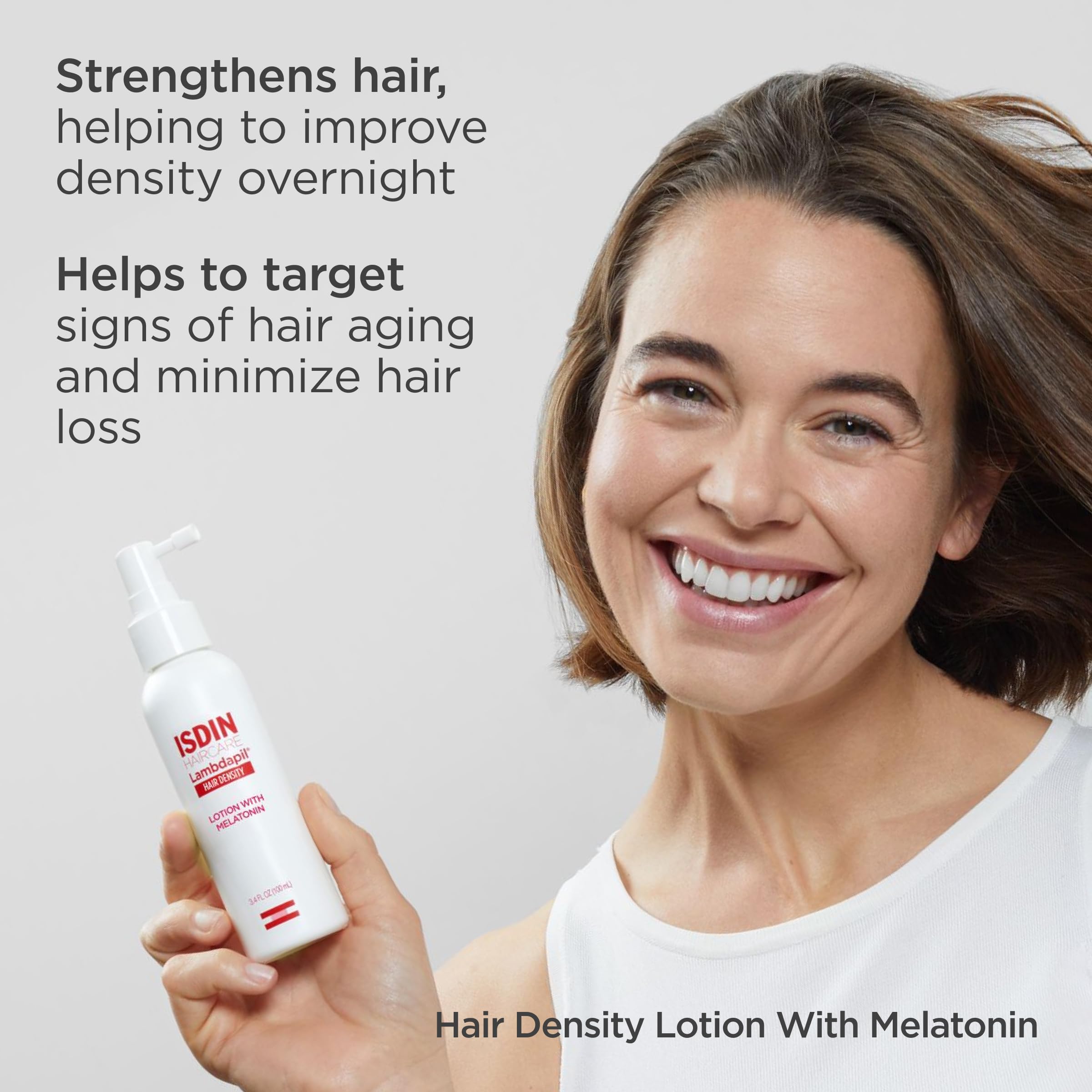 ISDIN Lambdapil Hair Loss Lotion for Thicker, Fuller Hair, 4.2 Fl. Oz.