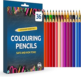 SOL 36 Colouring Pencils for Adults and Children | Coloured Pencils for Children Art & Craft Supplies |Pencil Crayons in 20 Assorted Pencil Colours | Colour Pencils | Artist Pencils