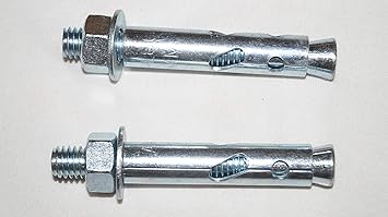 House Of Jula Stainless Steel Wall Anchor Fasteners, Silver Color, 350 Kg Capacity, 12mm Size, Easy to Install, Great for Lifting and Connecting Heavy Objects Securely
