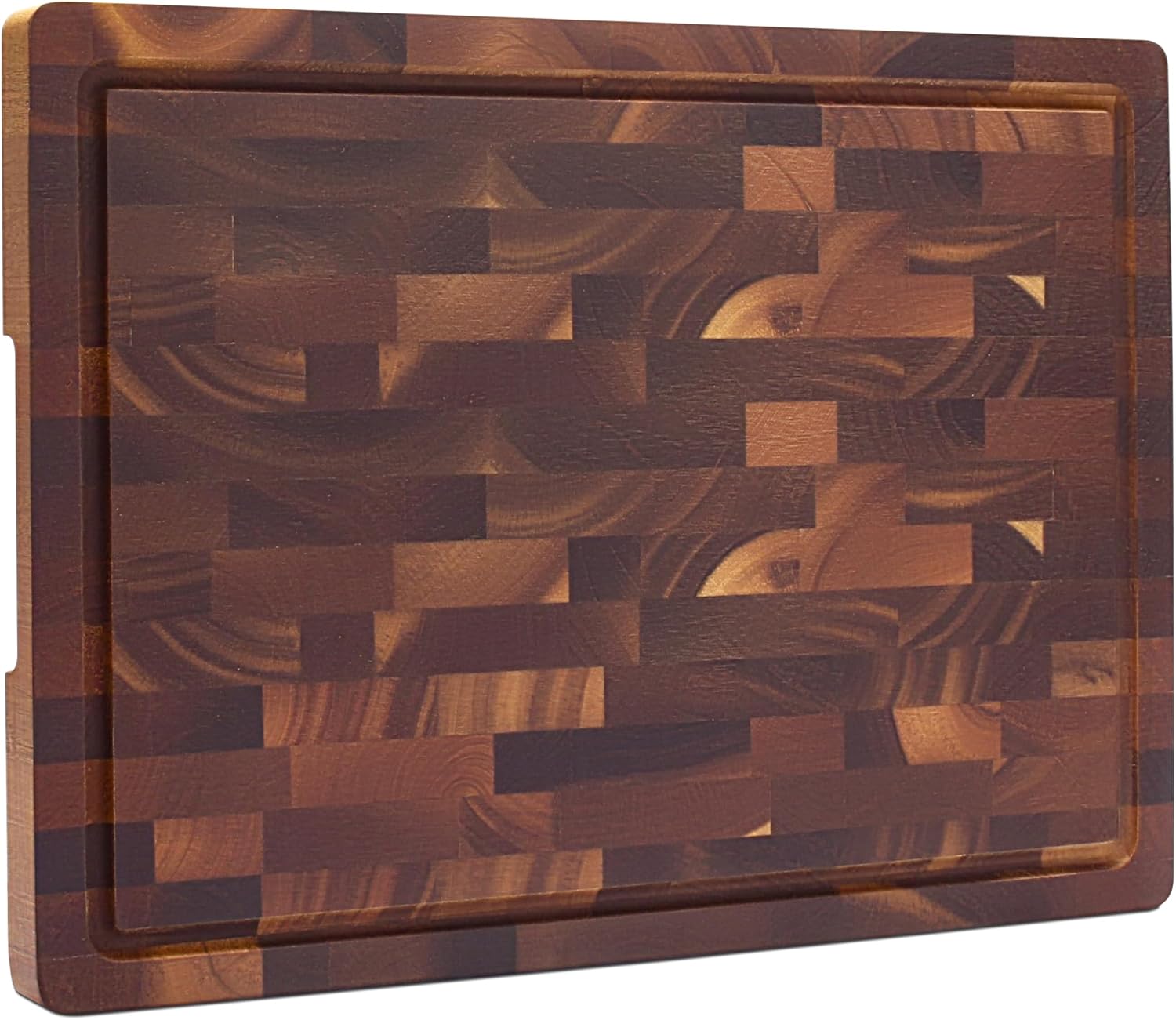 Cutting Board Wood, Large Size 16.5"x12" Wood Grain Chopping Board with Juice Groove, Thick Acacia Cutting Boards for Meat, Cheese,Fruits