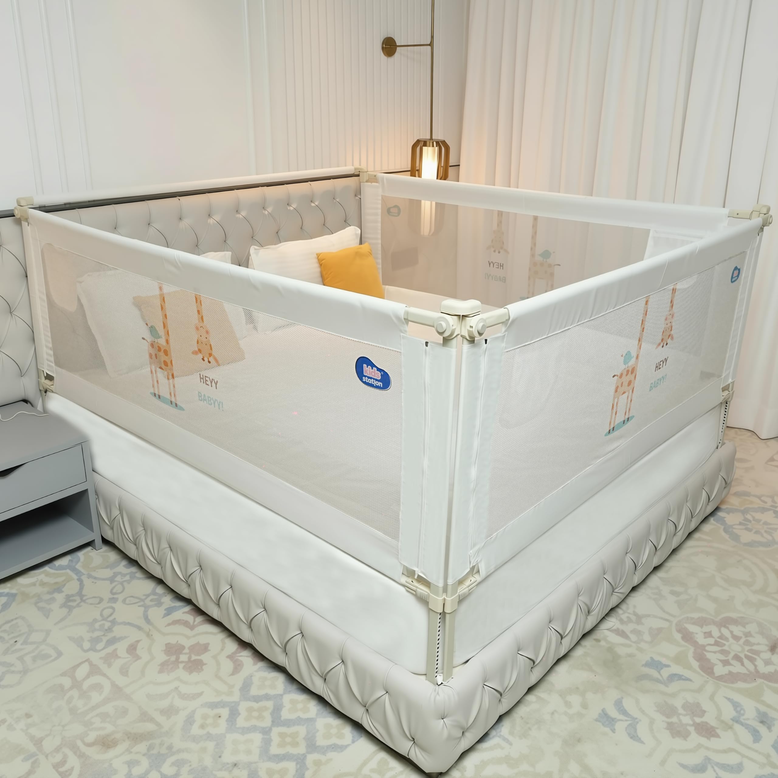 Kids Bed Rail Guard - Baby Safety Side Wall -12