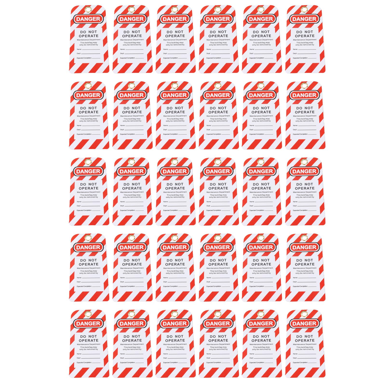 Etiquettes de consignation, 30PCS Etiquettes de consignation Etiquettes de consignation réinscriptibles Etiquettes de sécurité, Etiquettes de danger à ne pas faire fonctionner