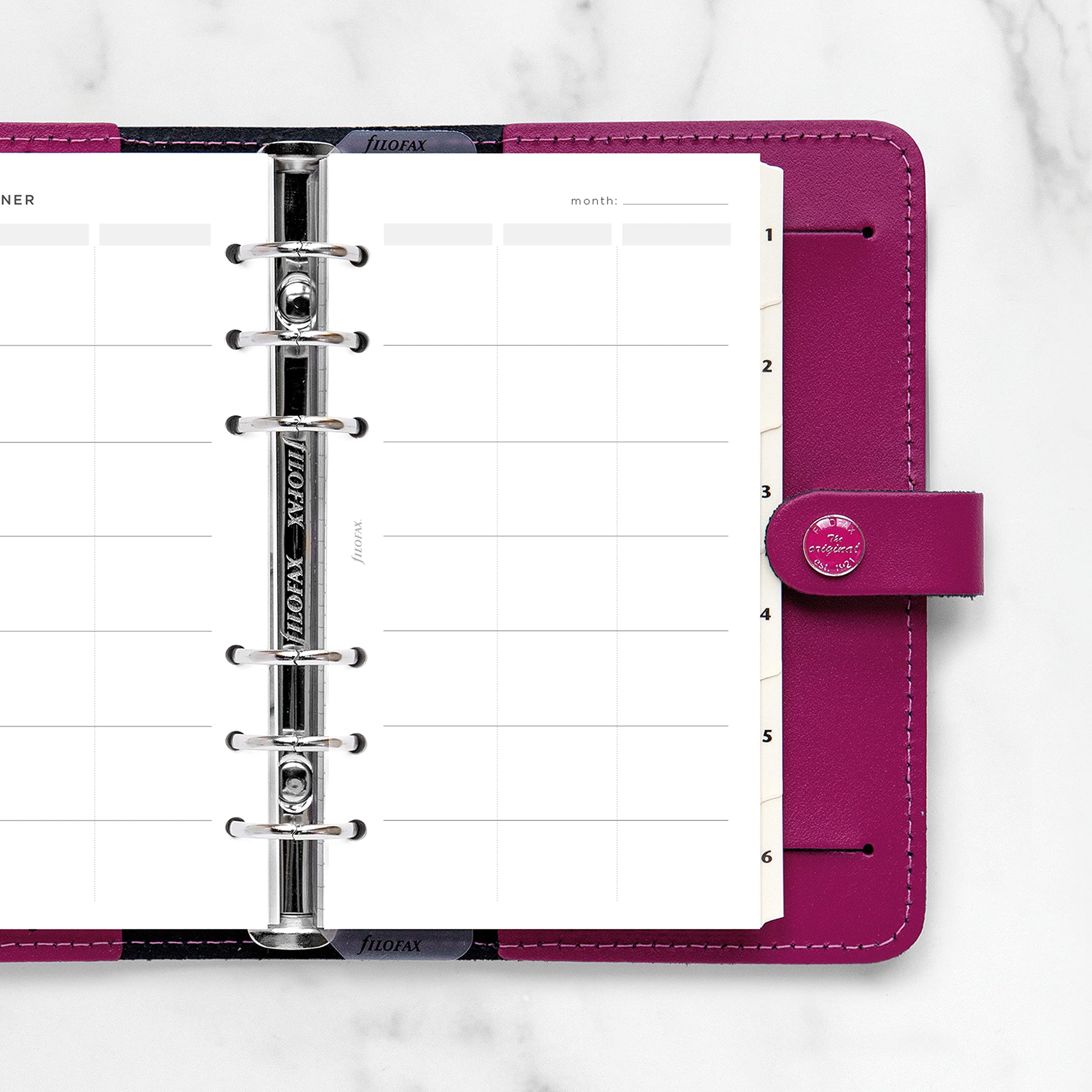 Filofax Lifestyle-Nachfüllpackung, persönliche Größe, Organizer-Nachfüllpackung, weißes Papier, Aktivitätsplaner, 56 Blatt (B132847)