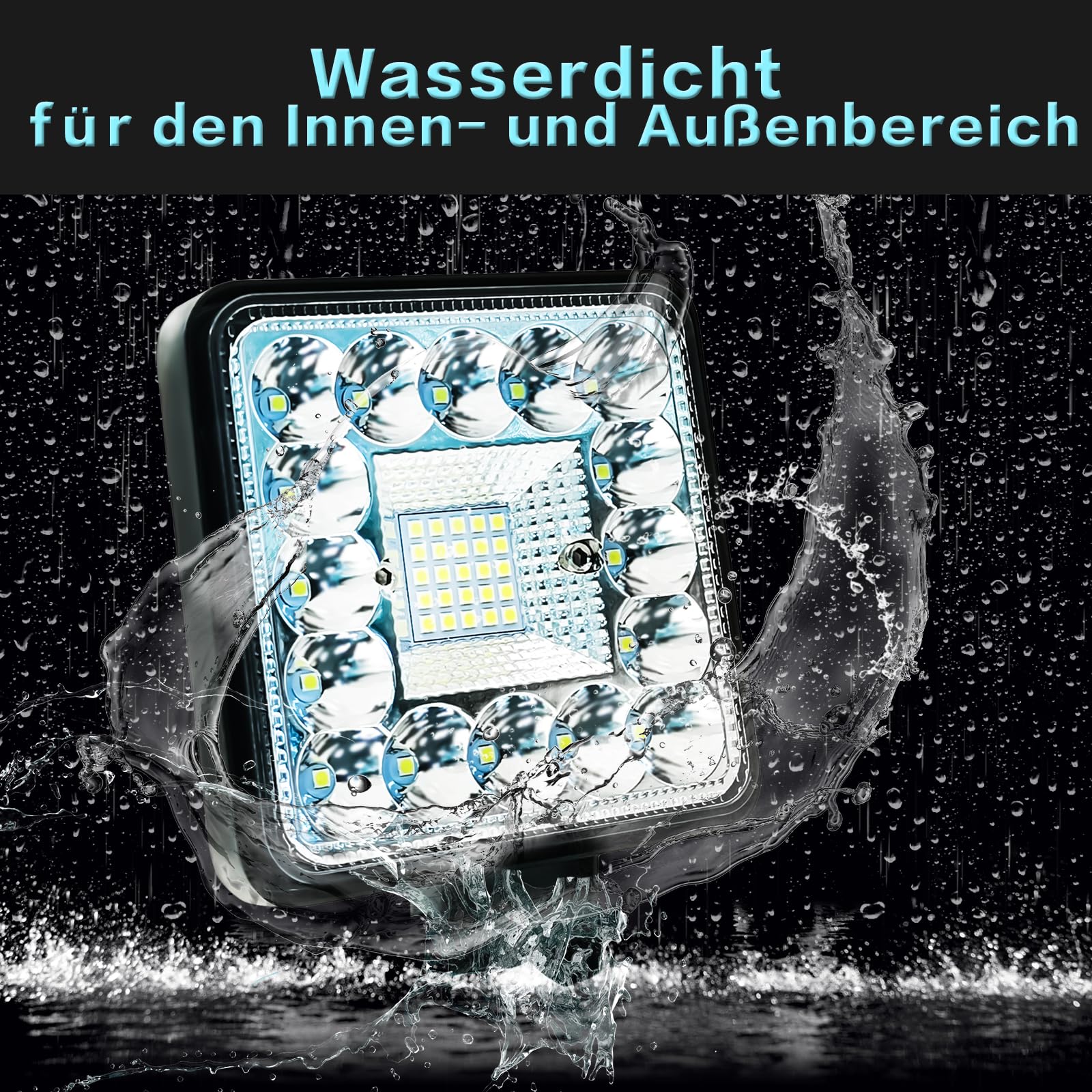 Bonadget LED Baustrahler, Lampe für Bosch 18V System, Tragbare LED
