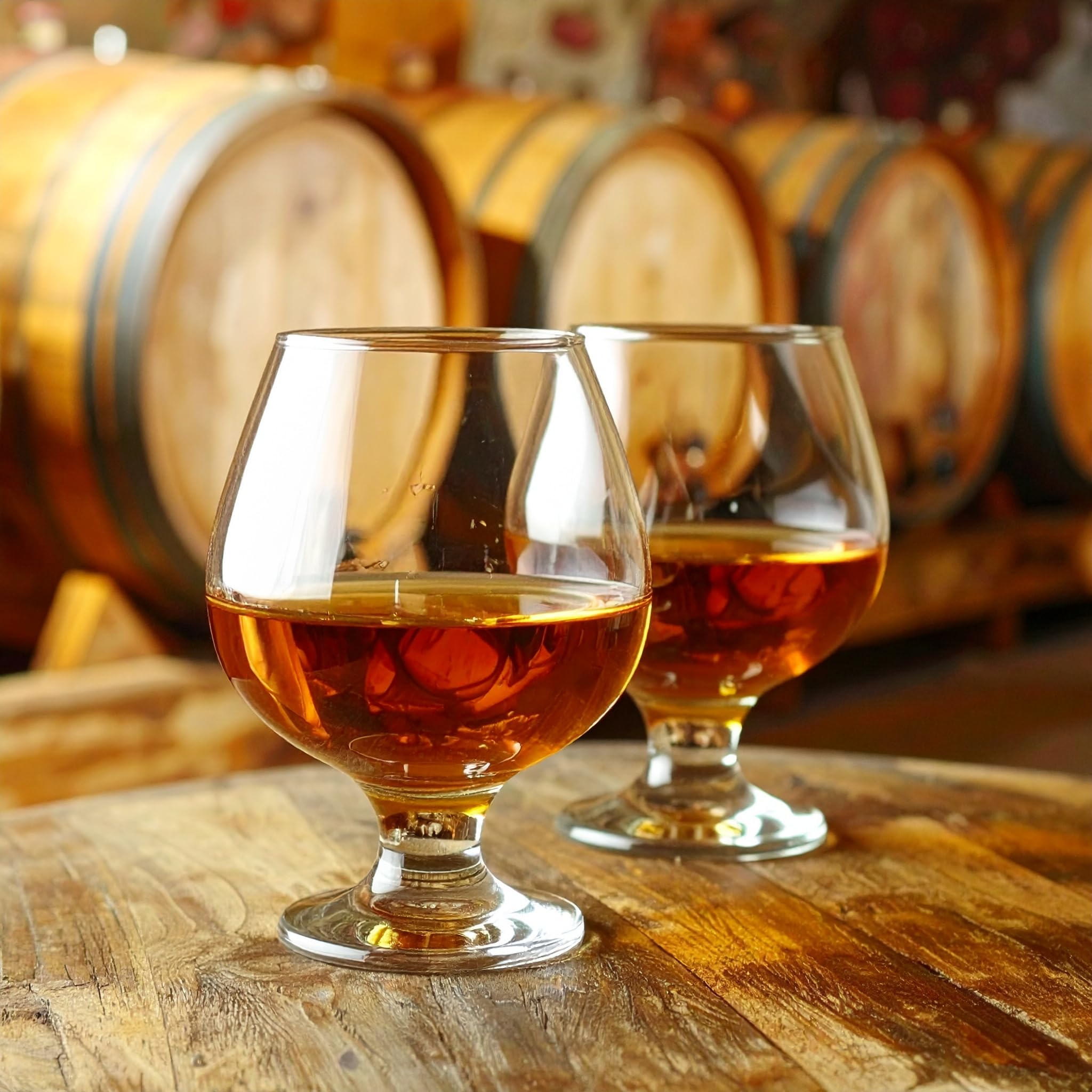 Glasmark KROSNO, Zestaw 6szt. Kieliszków do Koniaku, Brandy, Bourbon, Snifter, 350ml, Wysoki Połysk, Idealne do Domu, Restauracji i Na Przyjęcia