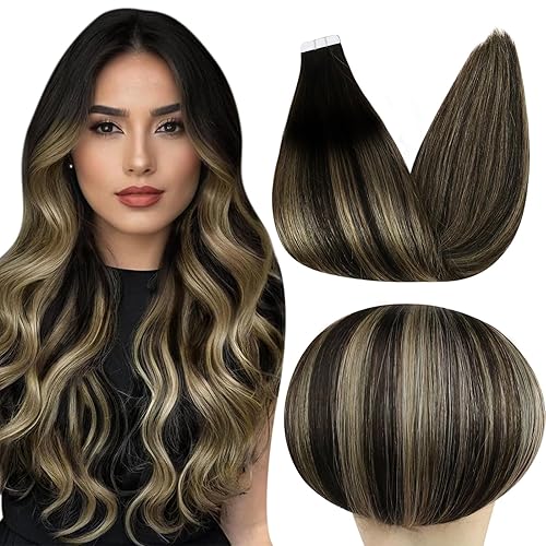 Full Shine Tape Hair Extensions Human Hair 12Inch Hair Extensions