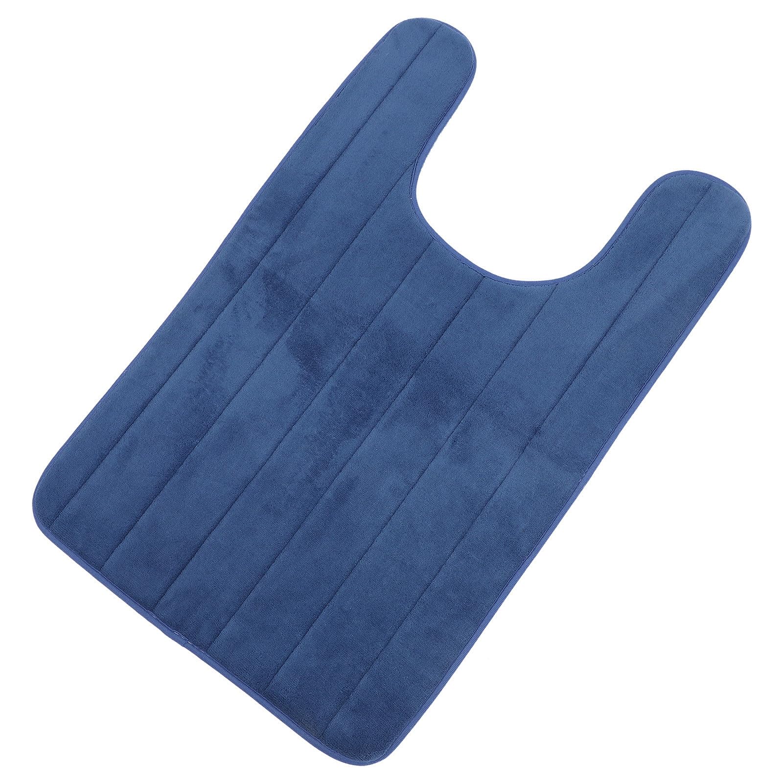 Alfombrilla de inodoro de coral fleece lavable para el confort térmico del baño familiar