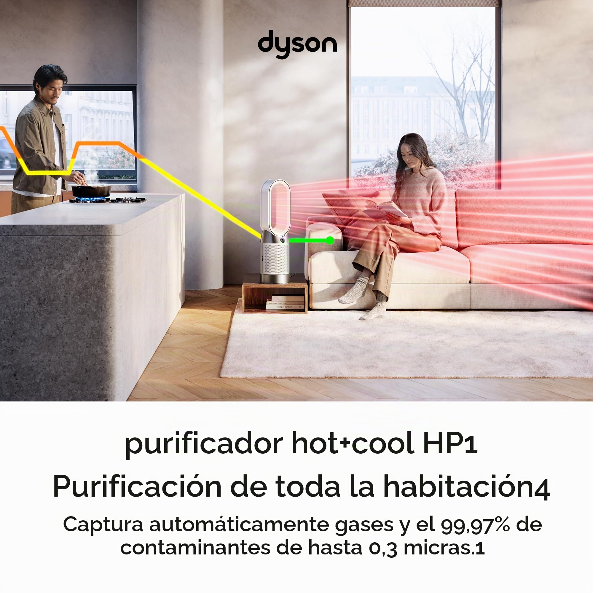 Dyson - Purificador caliente y fresco HP1