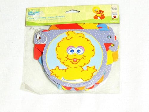 Sesame Street Cartel para fiesta de primer cumpleaños, 1 unidad, decoración de suministros para fiestas
