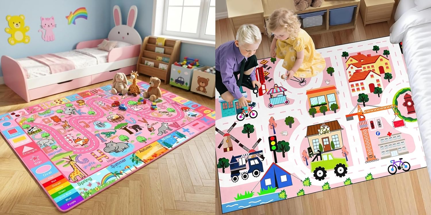 3x5 Feet Alphabet Rug 5x7 Feet Kids Carpet City Play Mat
