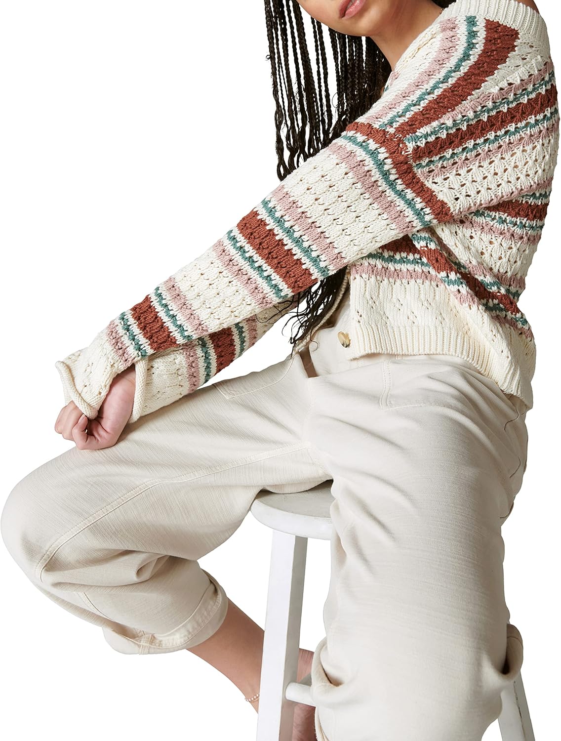 Lucky Brand Womens Lucky Brand Women's Button Front Knit Cardigan - Image 4