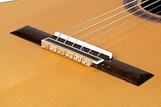 Alba Guitar Beads Classical Guitar Beads in Light Brown Wood Pattern for Acoustic Guitar Flamenco Guitar with Nylon Strings