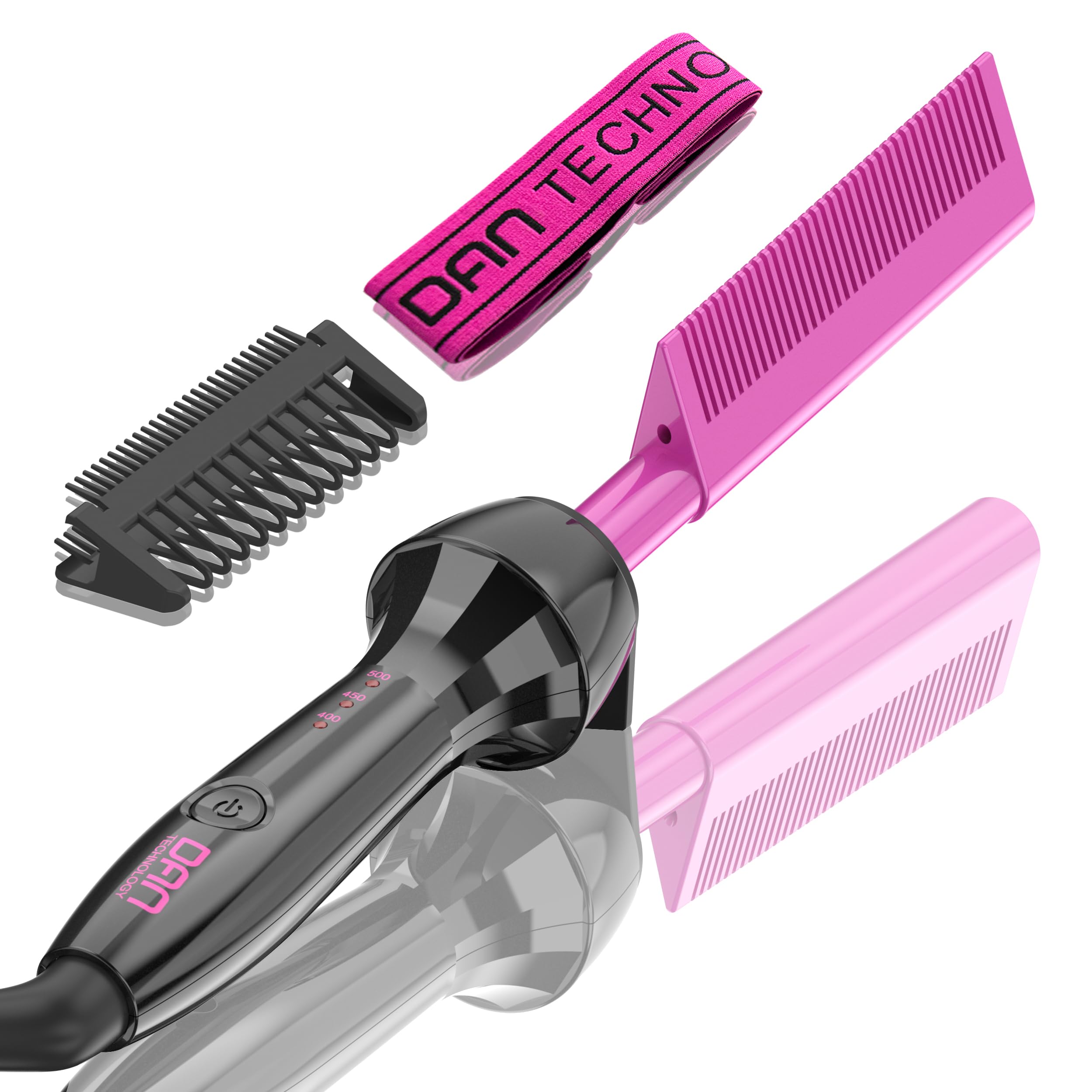 Dan 500 degree hot comb for wigs,electric Hot comb for black hair Red