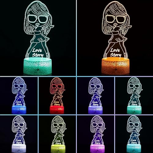 Miniatura 2 de Regalos de cumpleaños para niñas, linda luz nocturna para niñas, decoración para habitación. Lámpara de mesa para suministros de fiesta musical. Luz