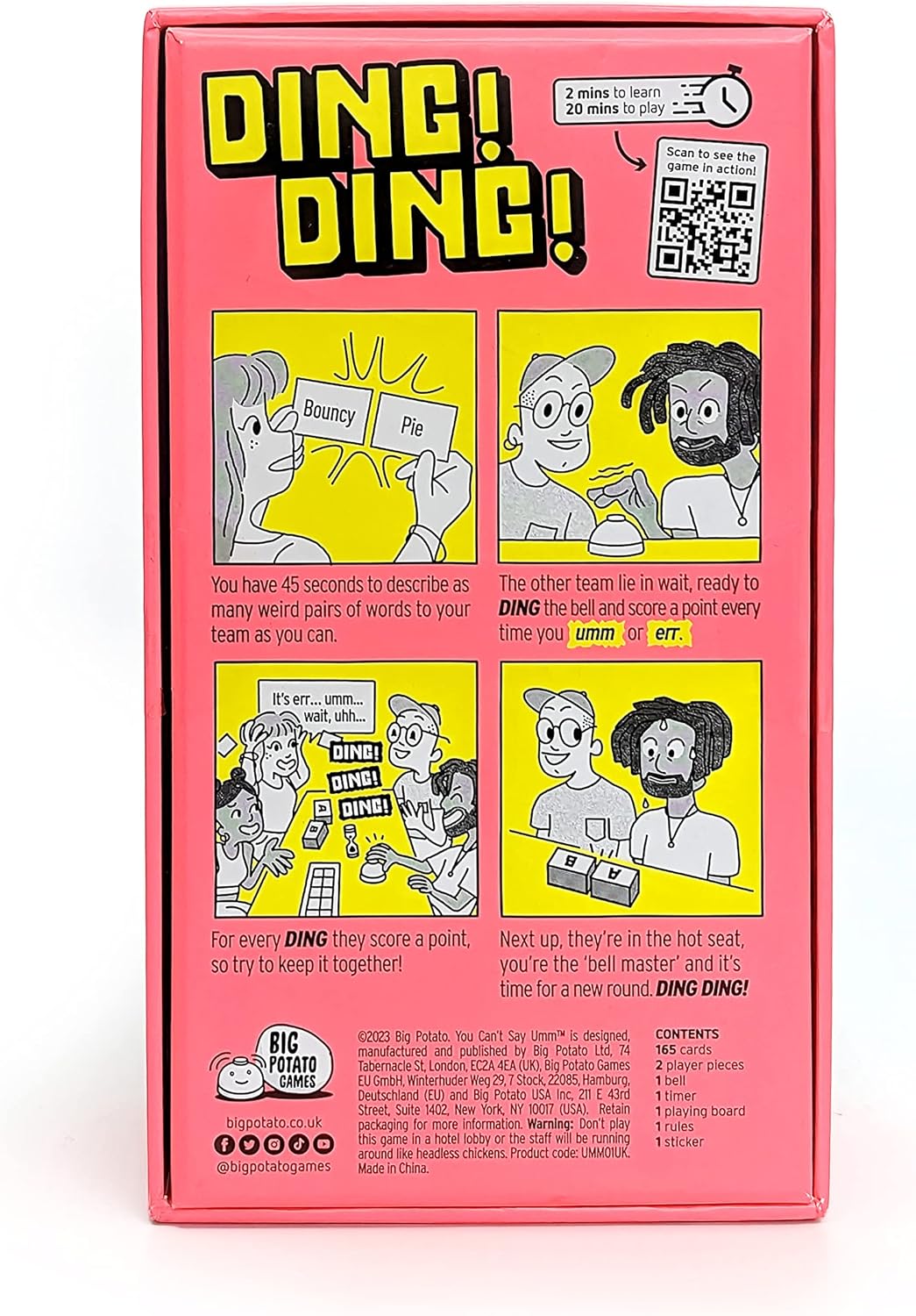 You Can't Say UMM… : A Party Game for Family and Adults, Fast-Paced Family Word Game, Must Have for Game Night- For 4-12 Players