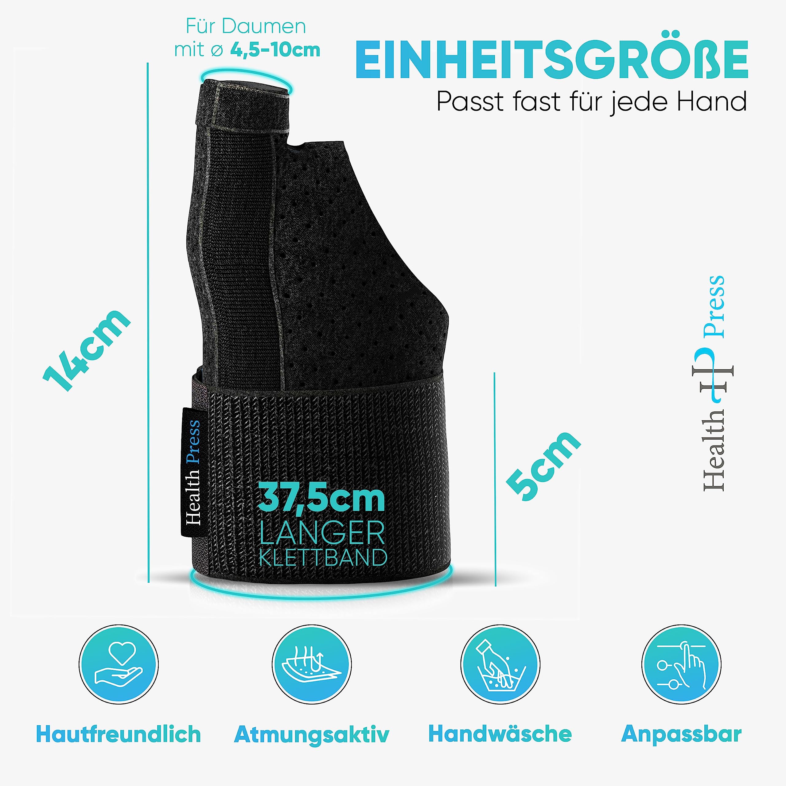 CFR Daumenorthese / Daumenschiene In Gr. S (Unisex) – Stützende Bandage Für Linken Oder Rechten Daumen