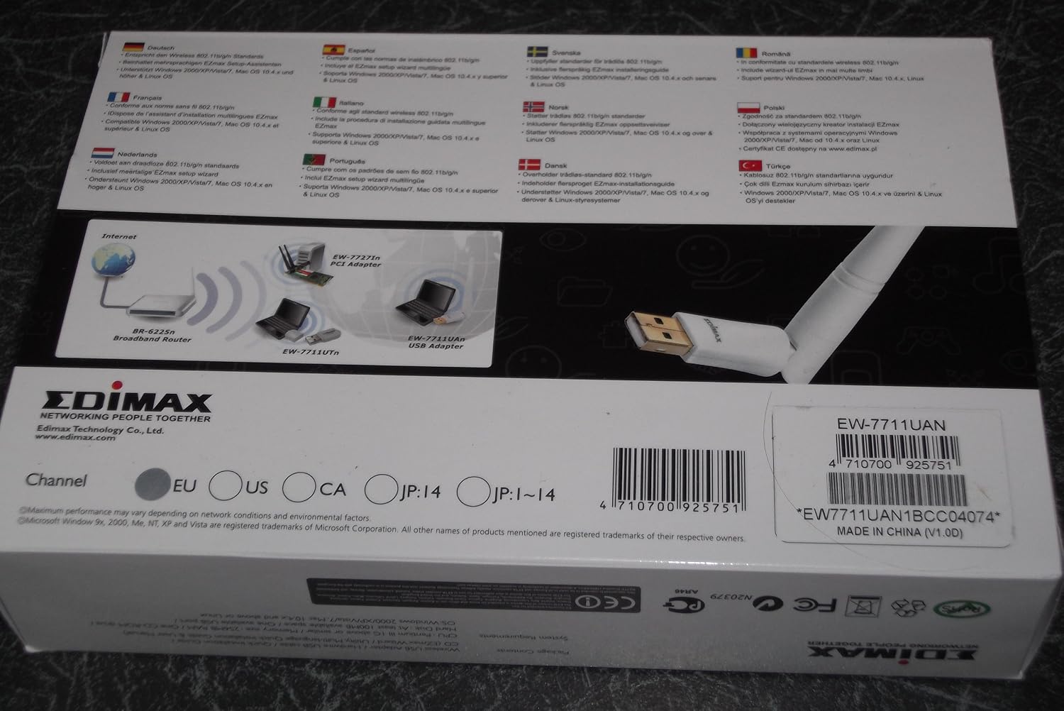 Edimax EW-7711UAN Wireless nLITE High Gain USB Adapter