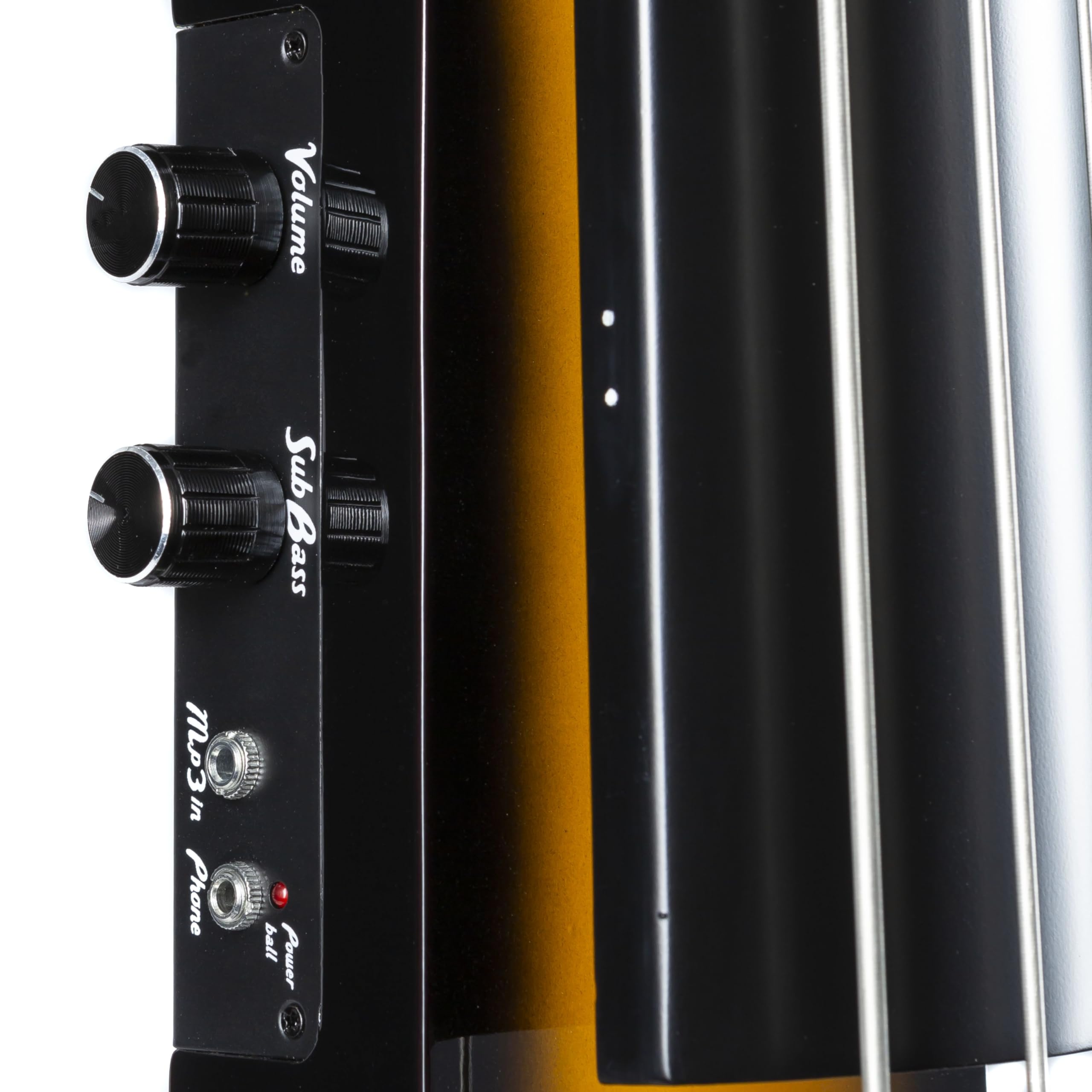Fame UB-1 Elektrischer Kontrabass Sunburst, Transportabler 3/4 Größe Bass, mit Piezo Tonabnehmer, inklusive Gig Tasche
